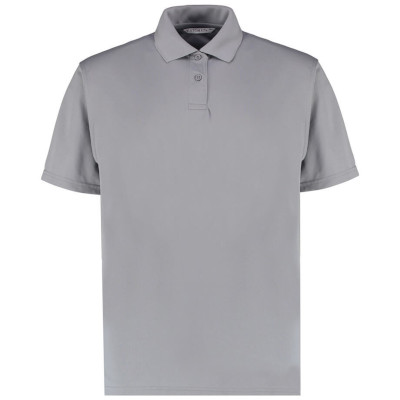 Kk444 cooltex polo shirt - heather grey solid - 2xl 